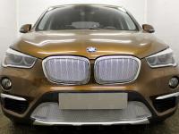 BMW X1 (15–) Защита радиатора Premium, хром, верх
