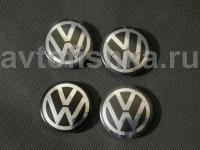 Volkswagen, все модели хромированные крышки ступиц колеса, диаметр 60 мм, комплект 4 шт.