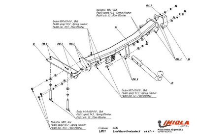 Land Rover Freelander (07–/12–) Фаркоп (тягово-сцепное устройство) (без электрики)